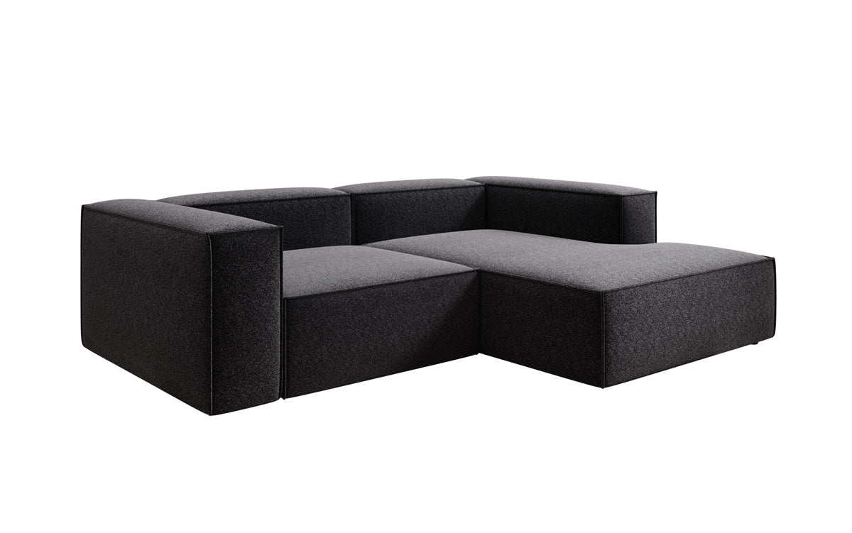 Canapé design Lesley L Mini en tissu structuré