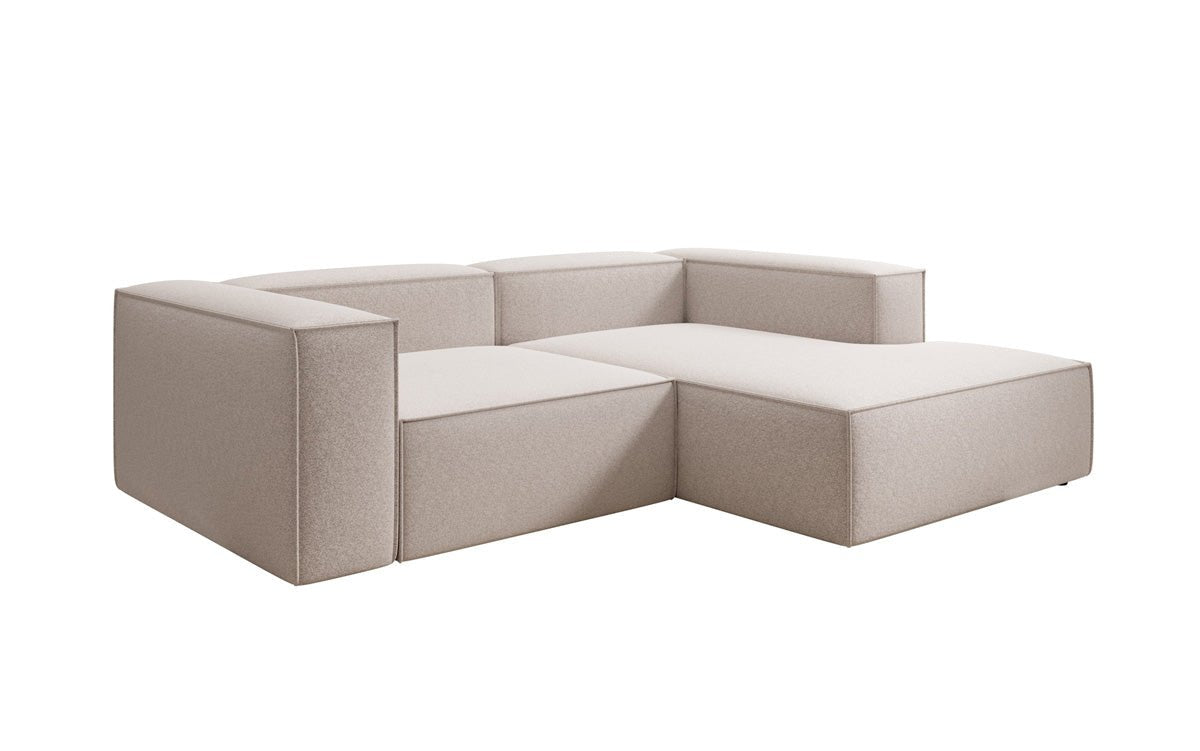 Canapé design Lesley L Mini en tissu structuré