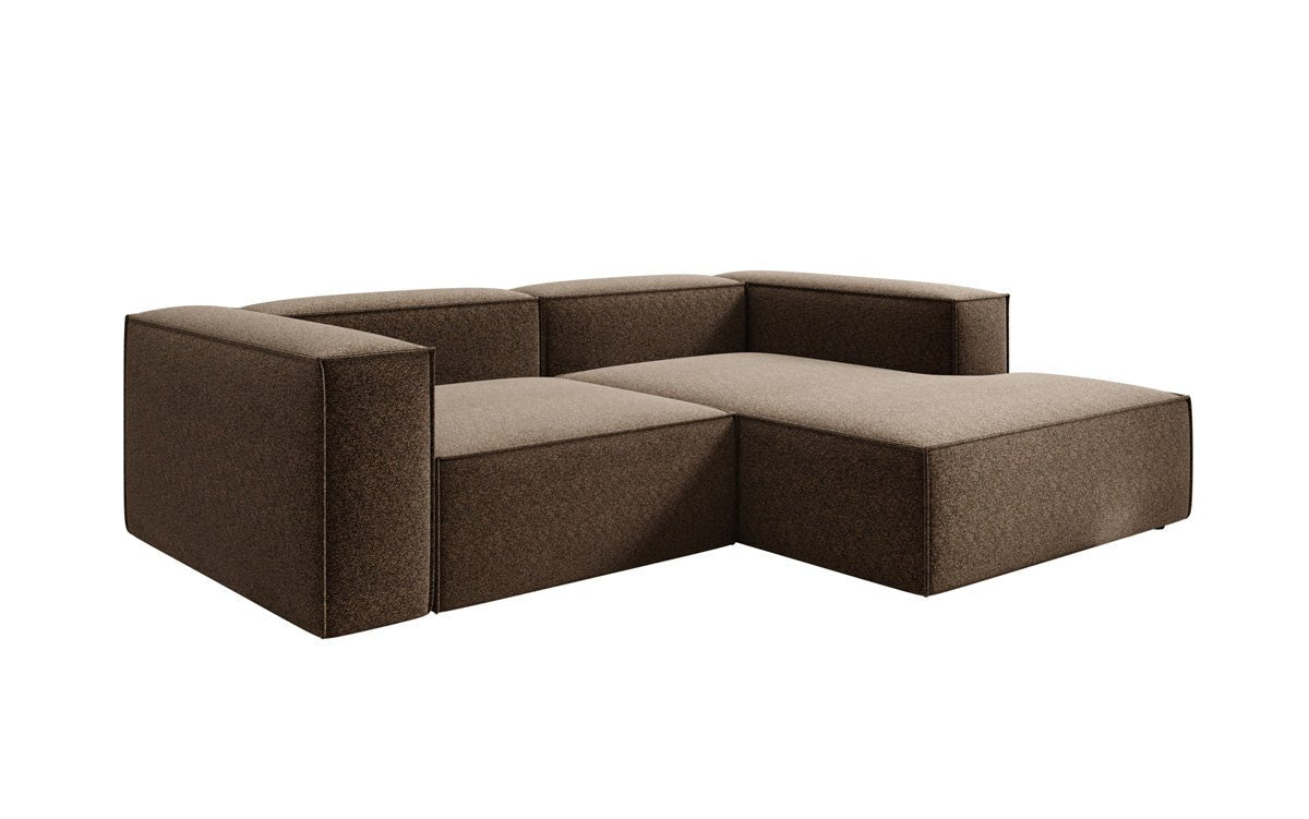Canapé design Lesley L Mini en tissu structuré