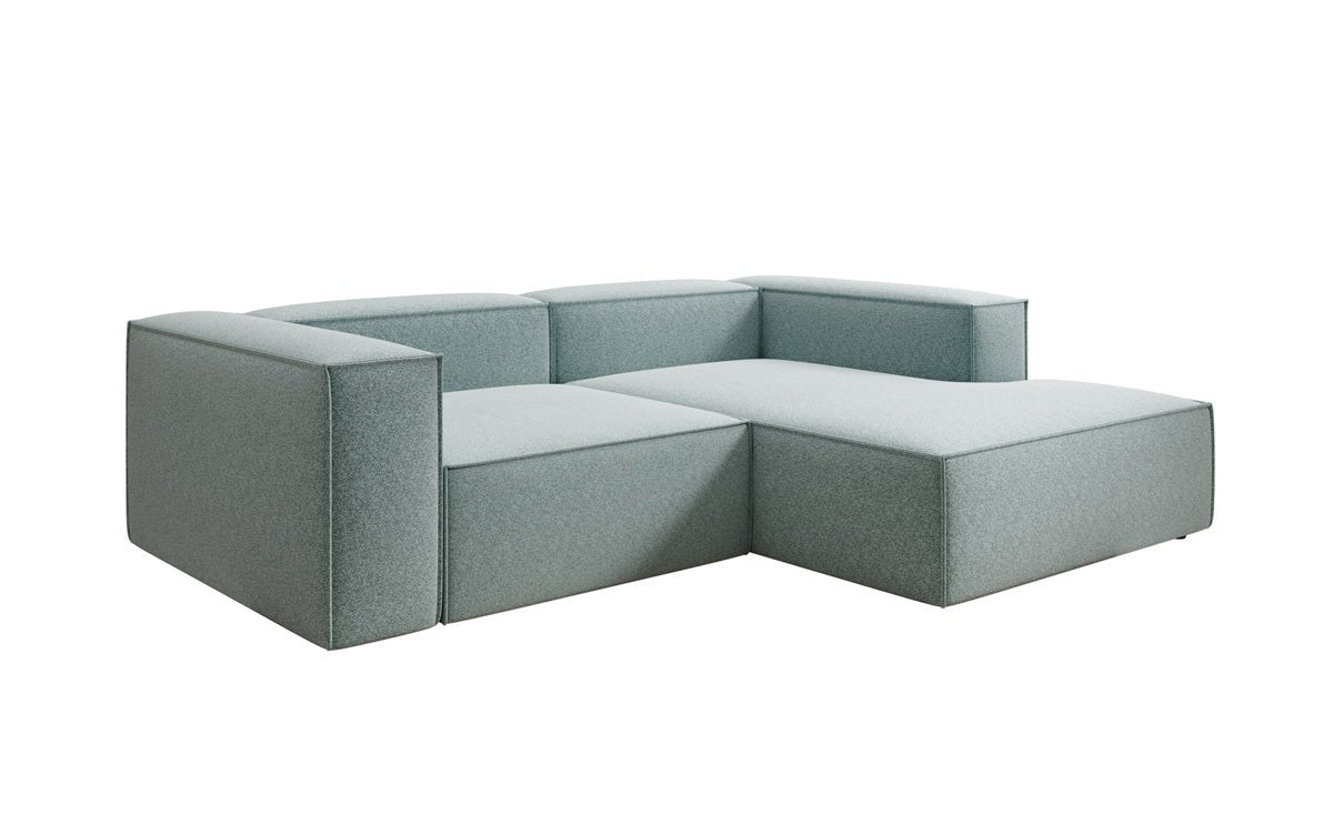 Canapé design Lesley L Mini en tissu structuré
