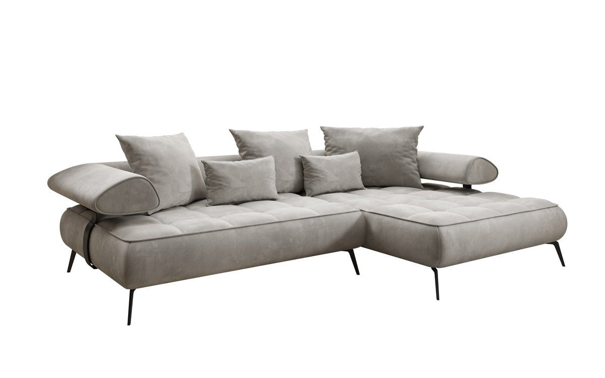 Canapé design Sydney L II Velours avec fonction de couchage électrique