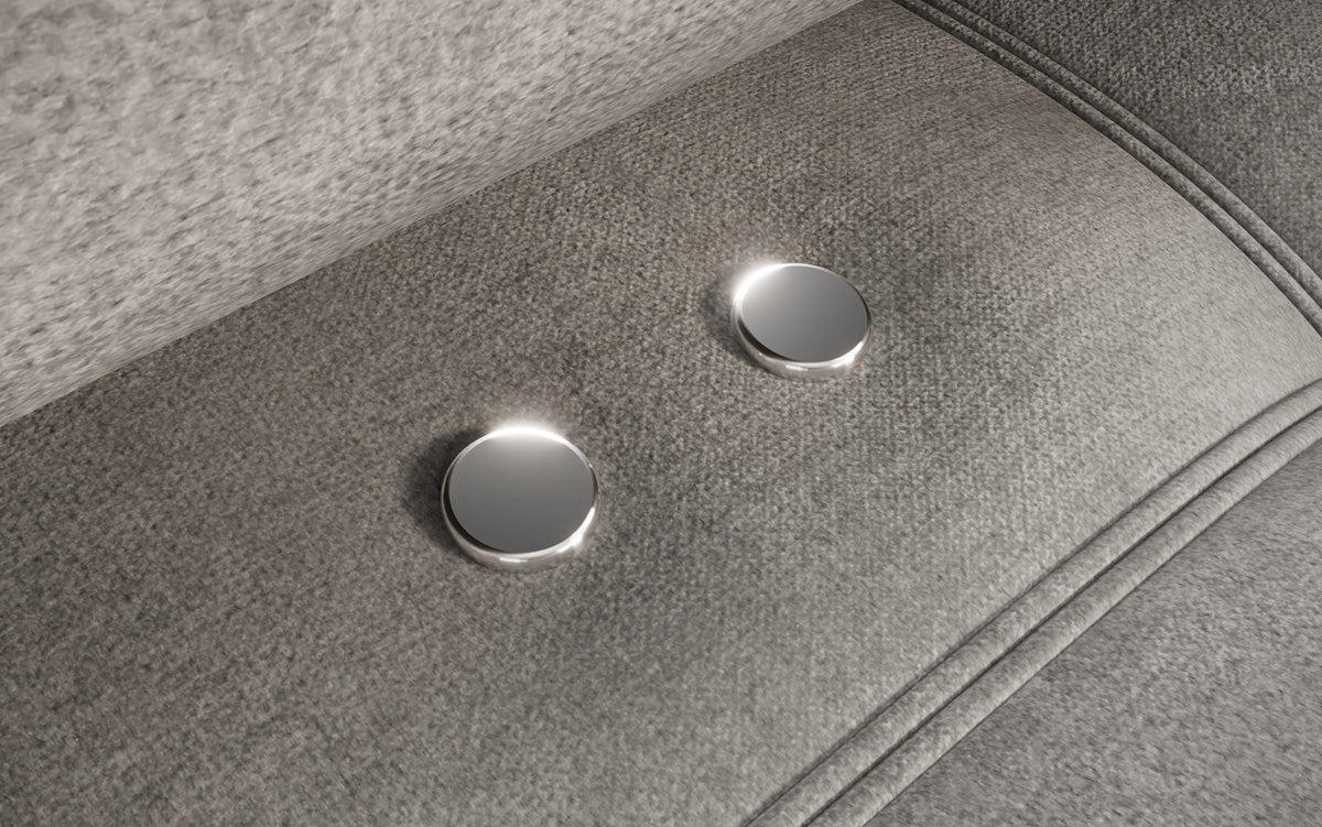 Canapé design Sydney L Velours avec fonction de couchage électrique