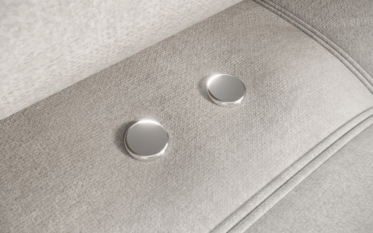 Canapé design Sydney L Velours avec fonction de couchage électrique