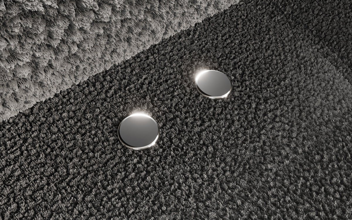Canapé Designer U Sydney Bouclé avec fonction de couchage électrique