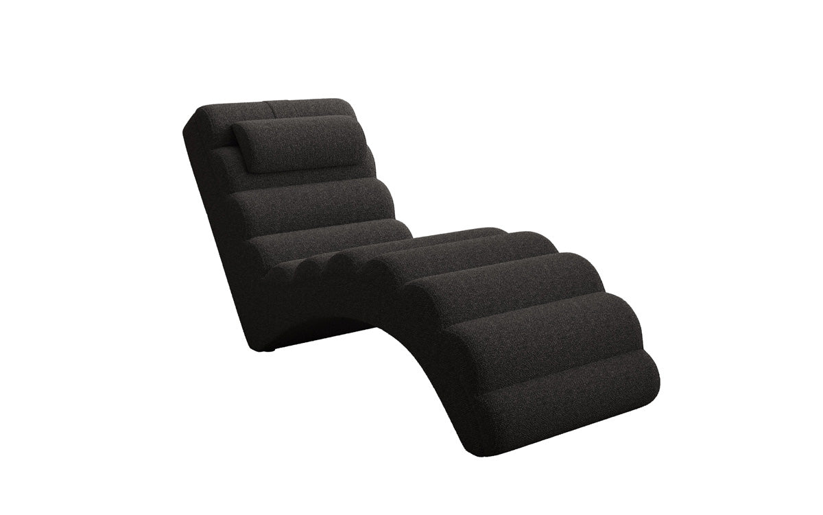 Chaise longue de designer Malina en Bouclé