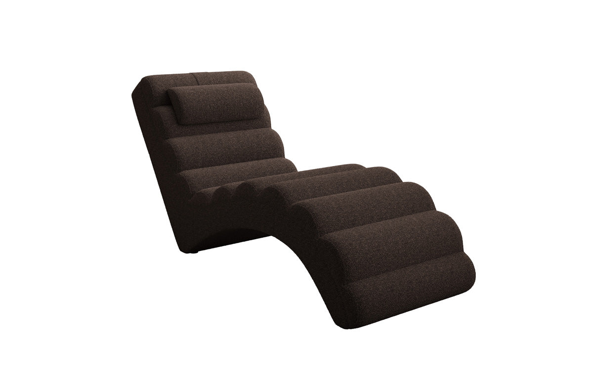Chaise longue de designer Malina en Bouclé