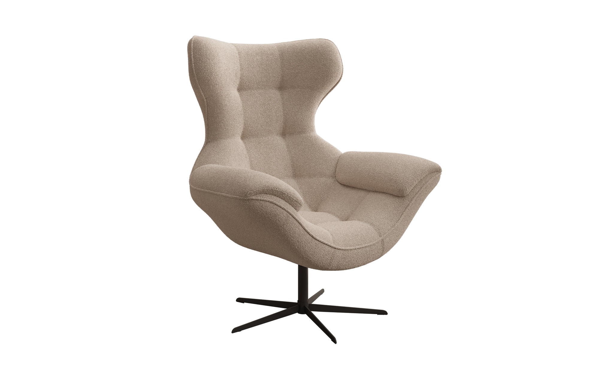 Fauteuil canapé design Aurelio en Bouclé
