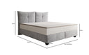 Lit boxspring Veyora en Velours