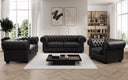 Ensemble de canapés Chesterfield Royal 3+2+1 en cuir véritable