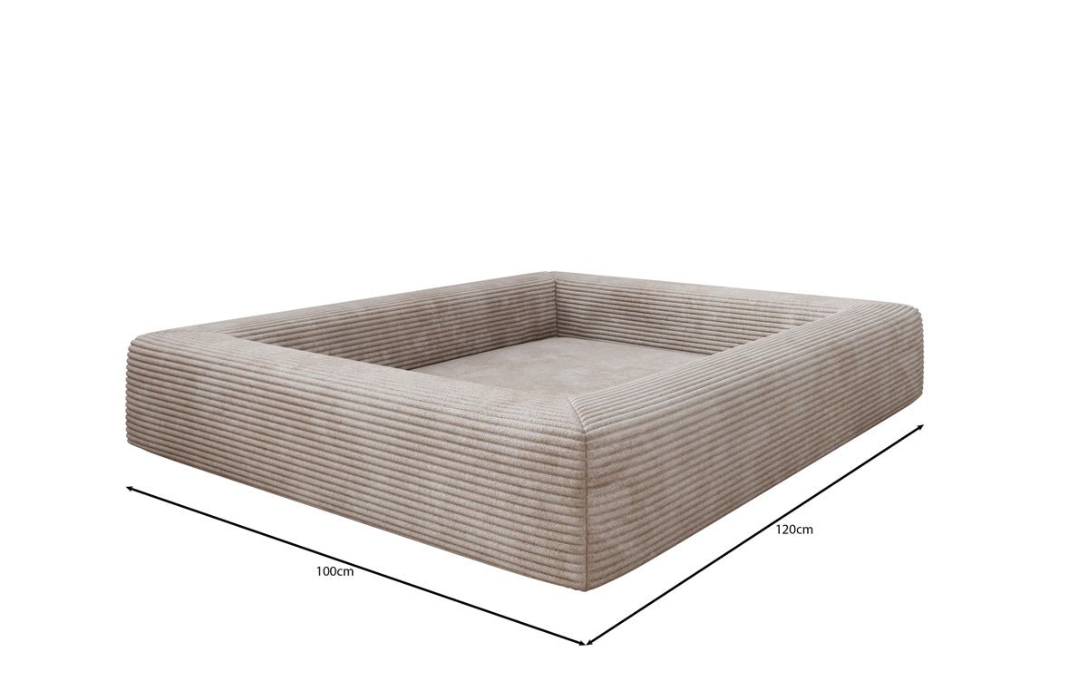 Lit pour chien Cordino 100 × 120 cm en Côtelé