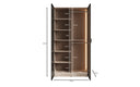 Moduro Luno – Design-Kleiderschrank mit Glasfront und LED-Innenbeleuchtung