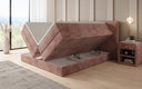 Boxspringbett Ophelia mit hochklappbarem Stauraum in Cord