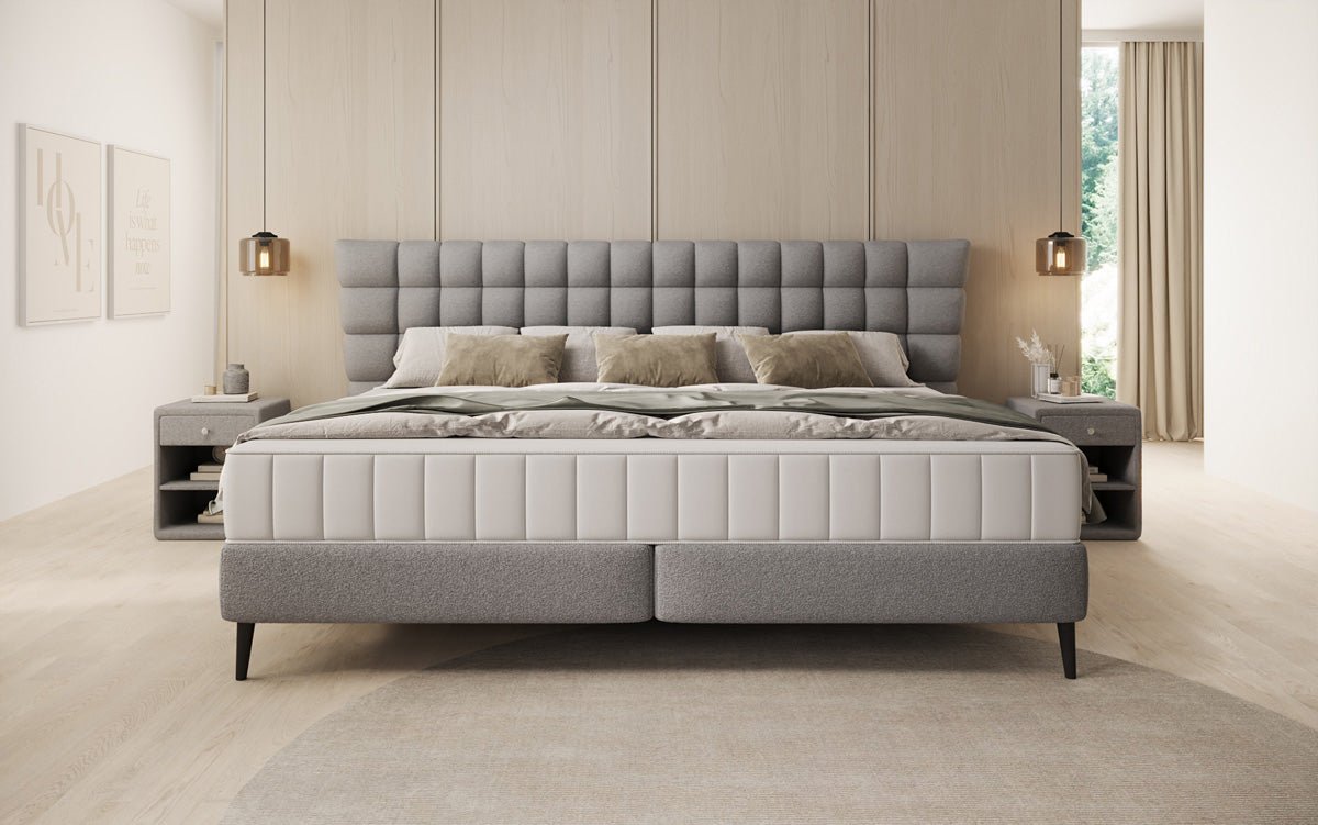 Familien Boxspringbett Bellanova in 220/240x200 in Bouclé