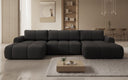 Canapé design Analfi U avec fonction couchage et dépliable en Bouclé
