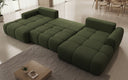 Canapé design Analfi U avec fonction couchage et dépliable en Bouclé