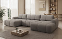 Canapé design Analfi U avec fonction couchage et dépliable en Bouclé