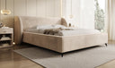 Designer Polsterbett Freya in Samt mit Stauraum