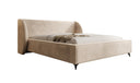 Designer Polsterbett Freya in Samt mit Stauraum