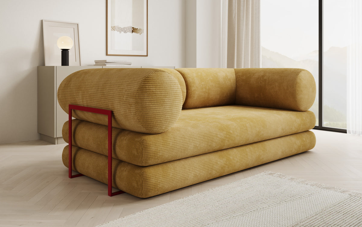Designer Sofa Lazy Tube 3 Sitzer in Cord