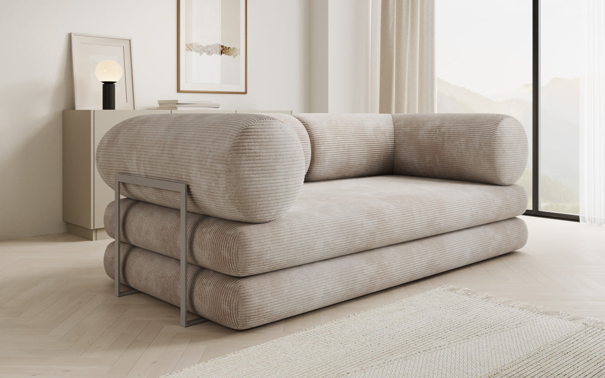 Designer Sofa Lazy Tube 3 Sitzer in Cord