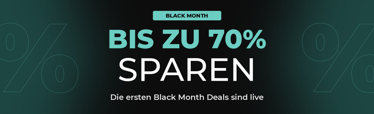 Black Month: Bis zu 70 % sparen – die ersten Black Month Deals sind live
