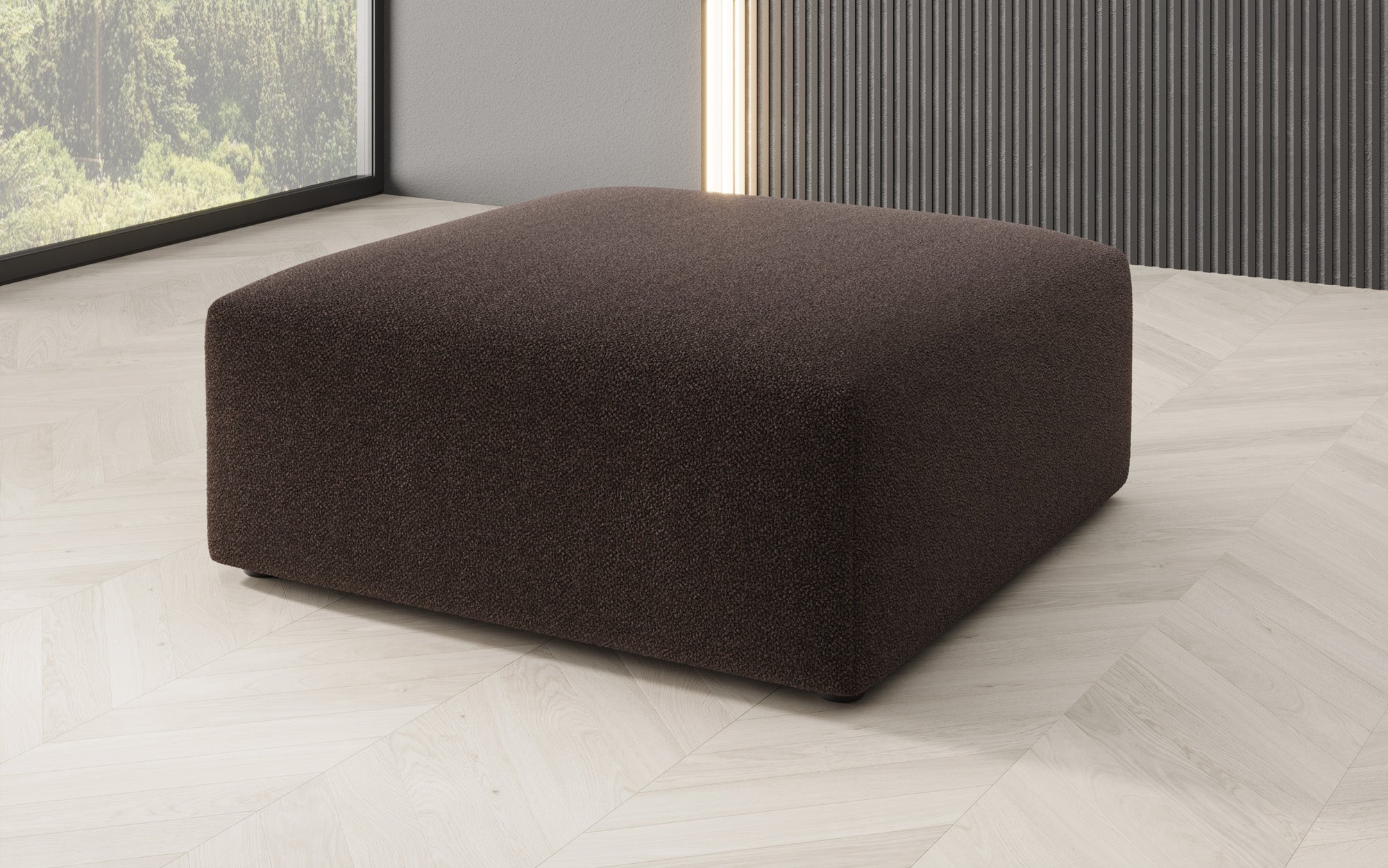 Tabouret d'appoint 80 cm Snug en Bouclé