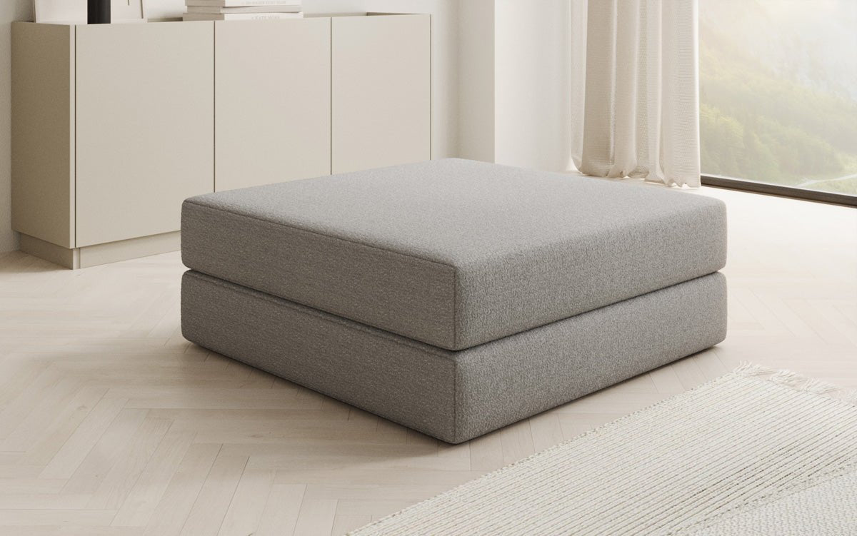 Beistellhocker Lazy en Bouclé
