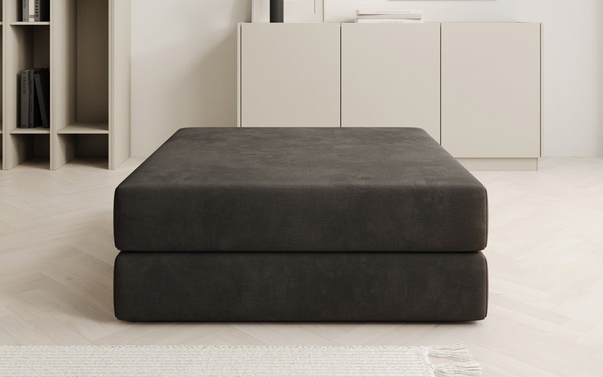 Beistellhocker Lazy in Samt