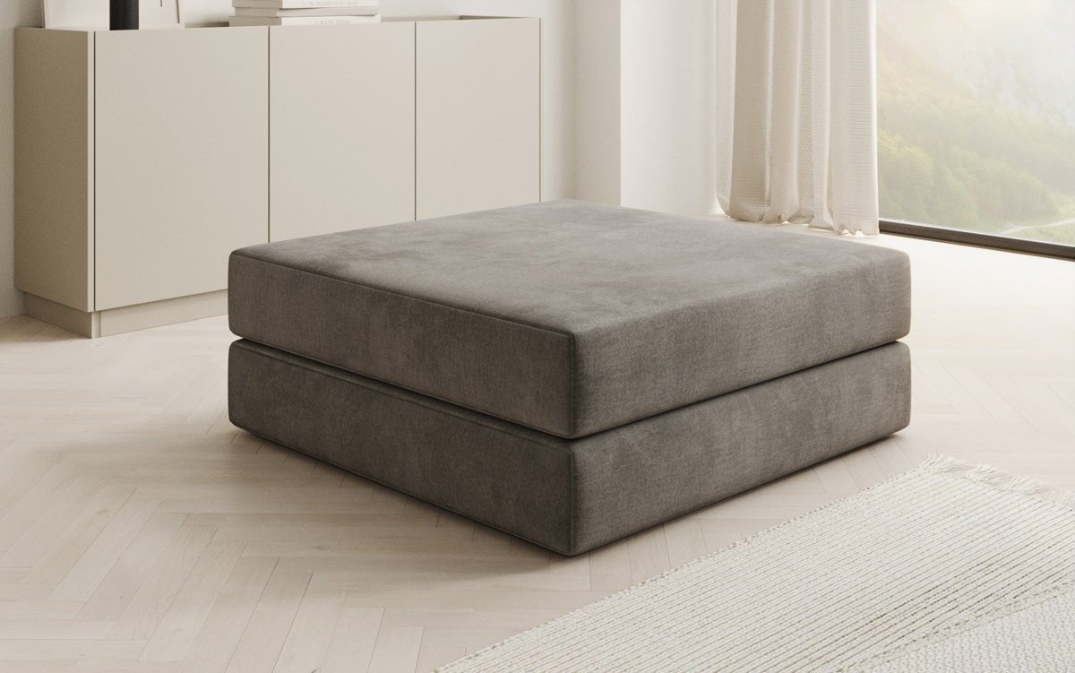 Beistellhocker Lazy en Velours