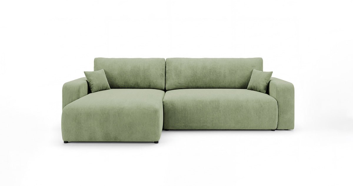 Canapé design Noma avec fonction couchage et rabattable en Côtelé
