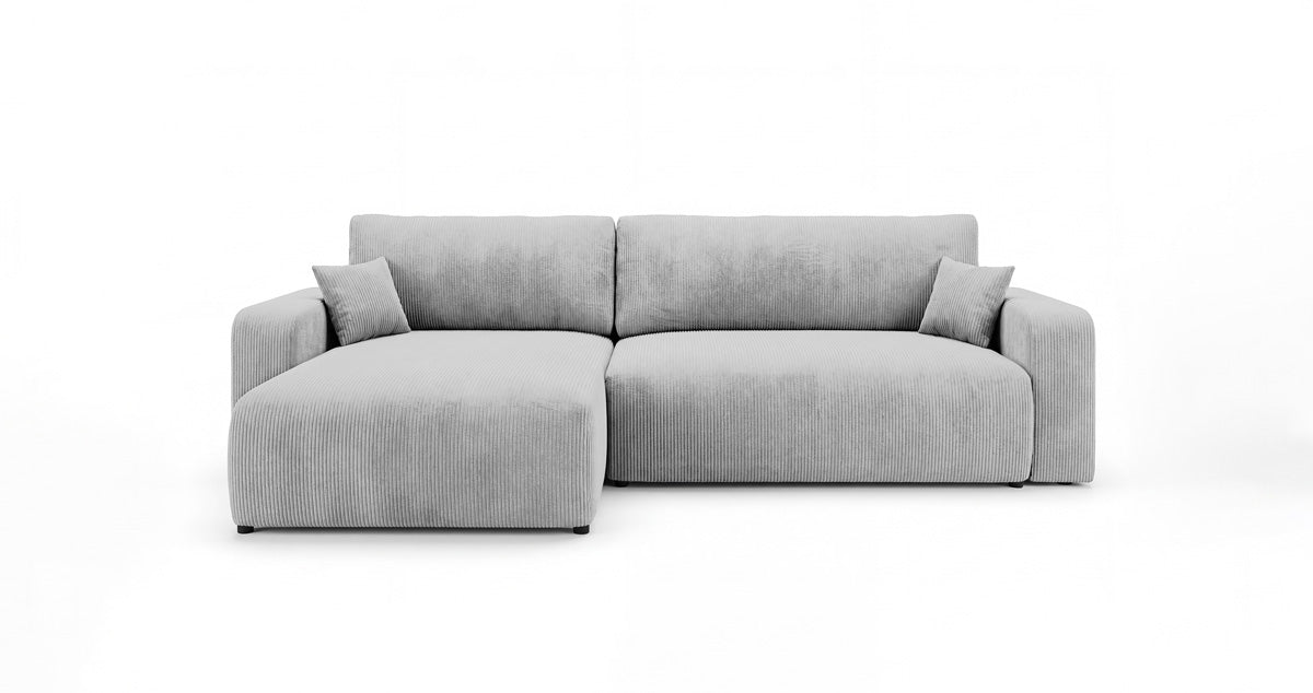 Canapé design Noma avec fonction couchage et rabattable en Côtelé