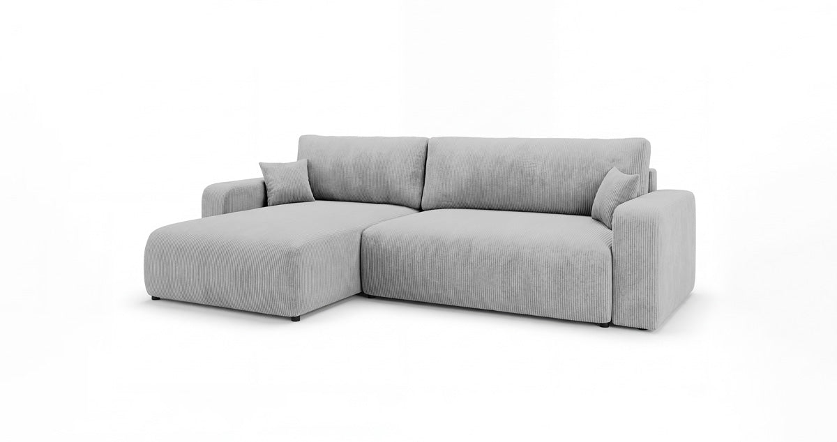Canapé design Noma avec fonction couchage et rabattable en Côtelé