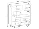 Vitrine/commode design Layla 108 cm