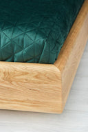 Lit design Valent en Chêne massif avec espace de rangement
