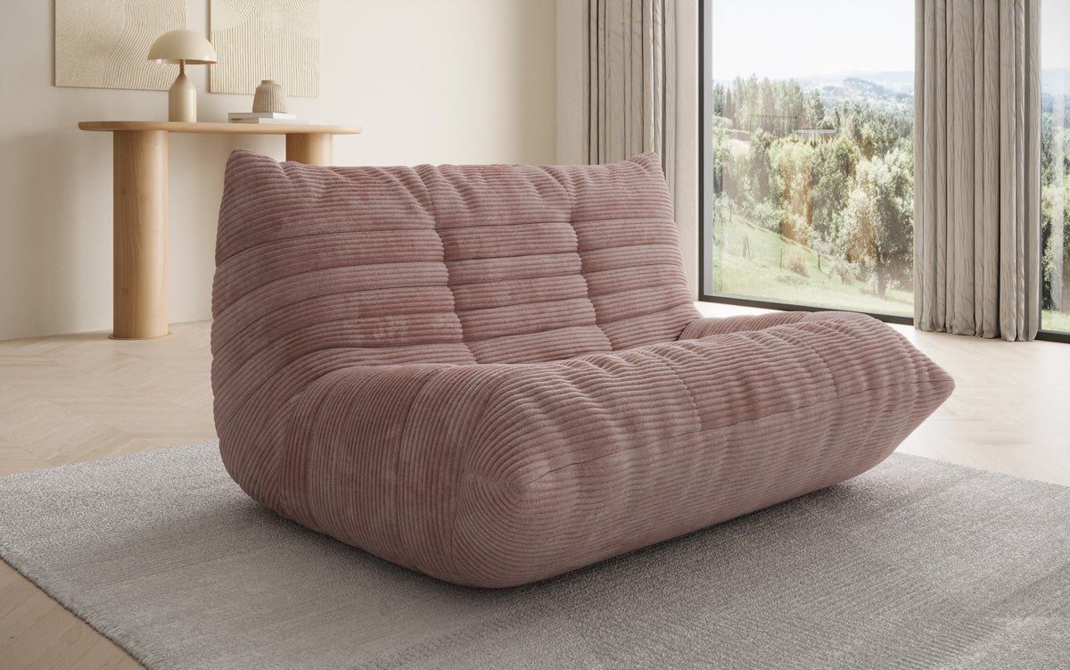 Canapé 2 places Calmo en Côtelé