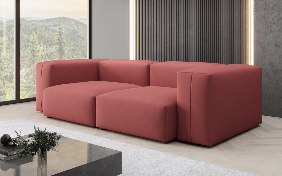 Canapé design 2 places Snug en Tissu