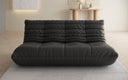 Canapé 3 places design Calmo en cuir véritable