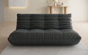 Canapé 3 places design Calmo en cuir véritable
