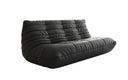 Canapé 3 places design Calmo en cuir véritable