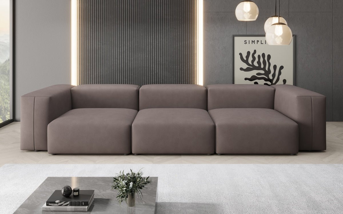 Canapé design 3 places Snug en Tissu