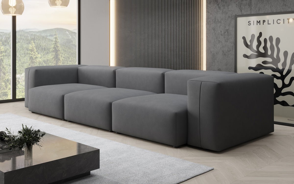 Canapé design 3 places Snug en Tissu