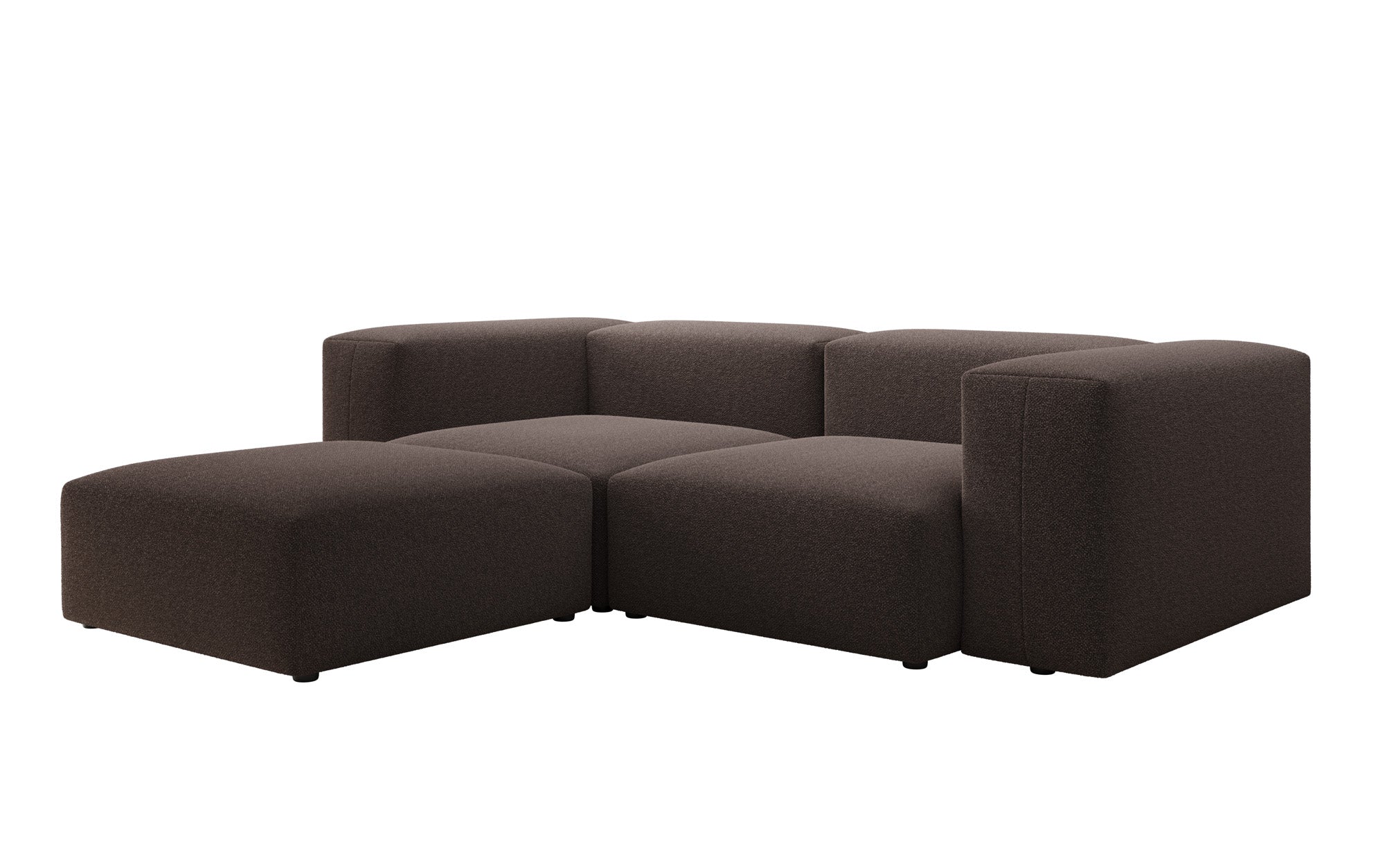 Canapé d'angle L Snug Mini en Bouclé
