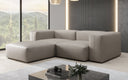 Canapé d’angle design Snug Mini en cuir véritable