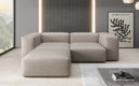 Canapé d’angle design Snug Mini en cuir véritable