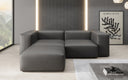 Canapé d’angle design Snug Mini en cuir véritable