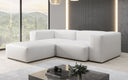 Canapé d’angle design Snug Mini en cuir véritable