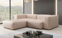 Canapé d’angle design Snug Mini en cuir véritable