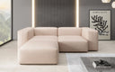 Canapé d’angle design Snug Mini en cuir véritable