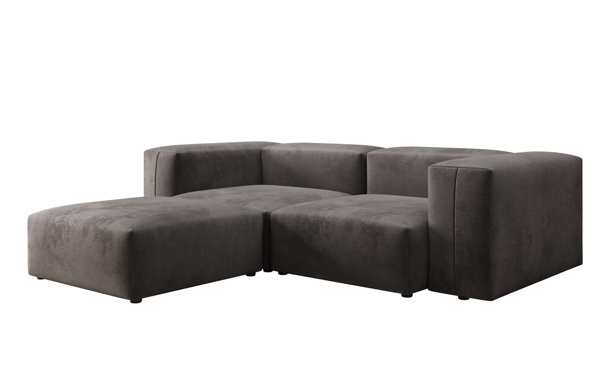 Canapé d'angle L Snug Mini en Velours