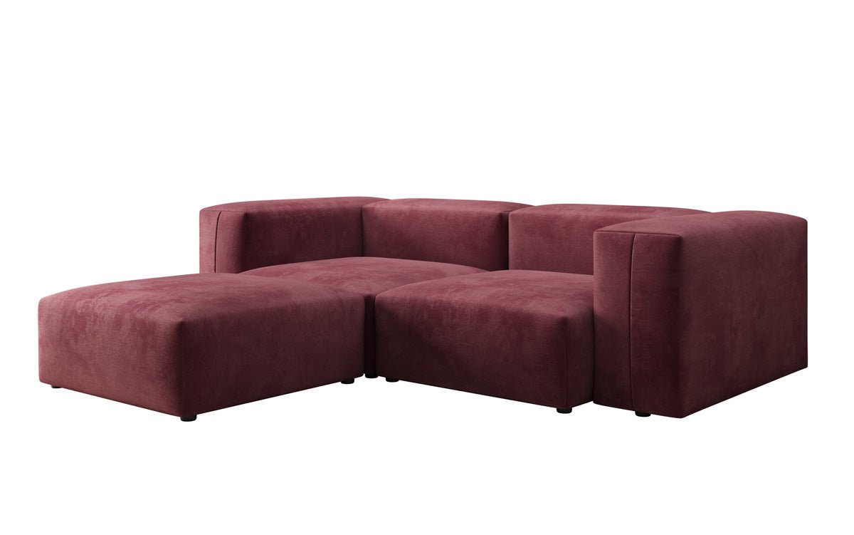 Canapé d'angle L Snug Mini en Velours